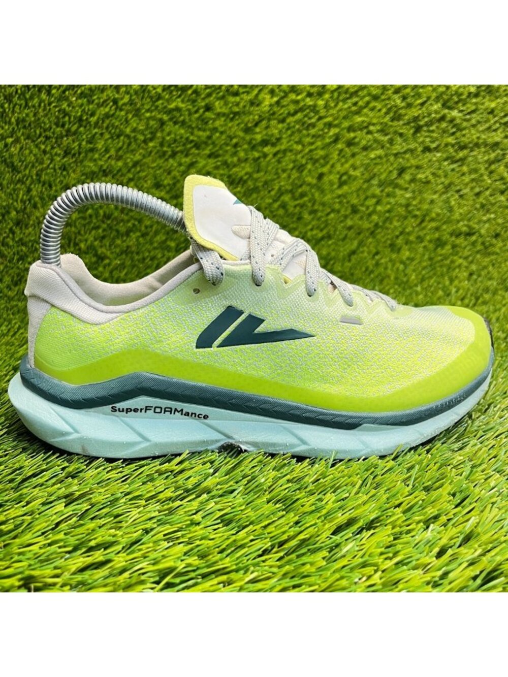 VJ MAXx 2 Womens Size 6.5 Green Blue Athletic Running Walking‎ Shoes Sneakers